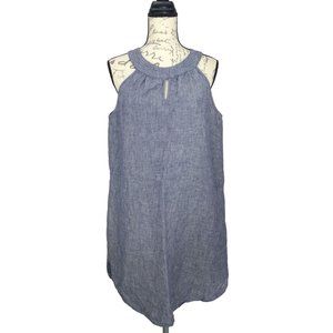 St. Tropez Linen Lightweight Tunic Mini Dress Size Large